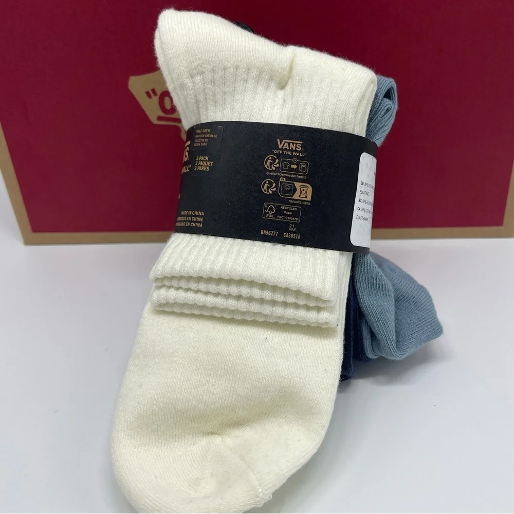 VANS. HALF CREW Socks HAUTEUR CHENLE CALCETIN DE MEDIA CAÑA 